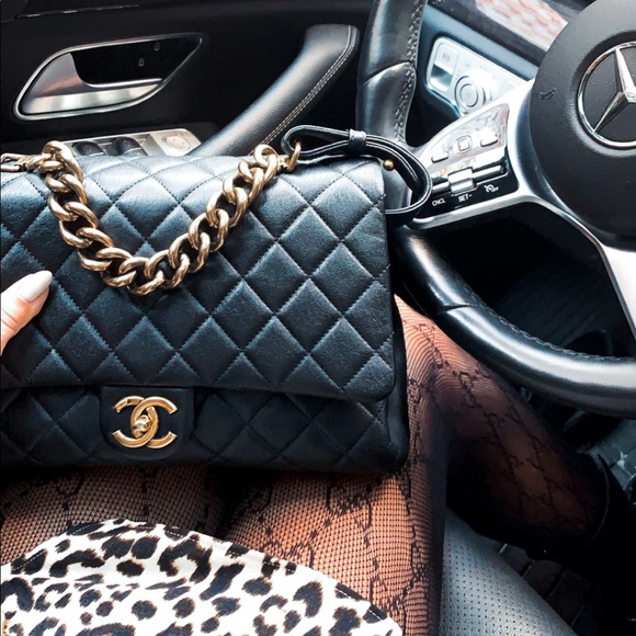 Chanel Trapezio top handle flap crossbody bag - Picture 13 of 14